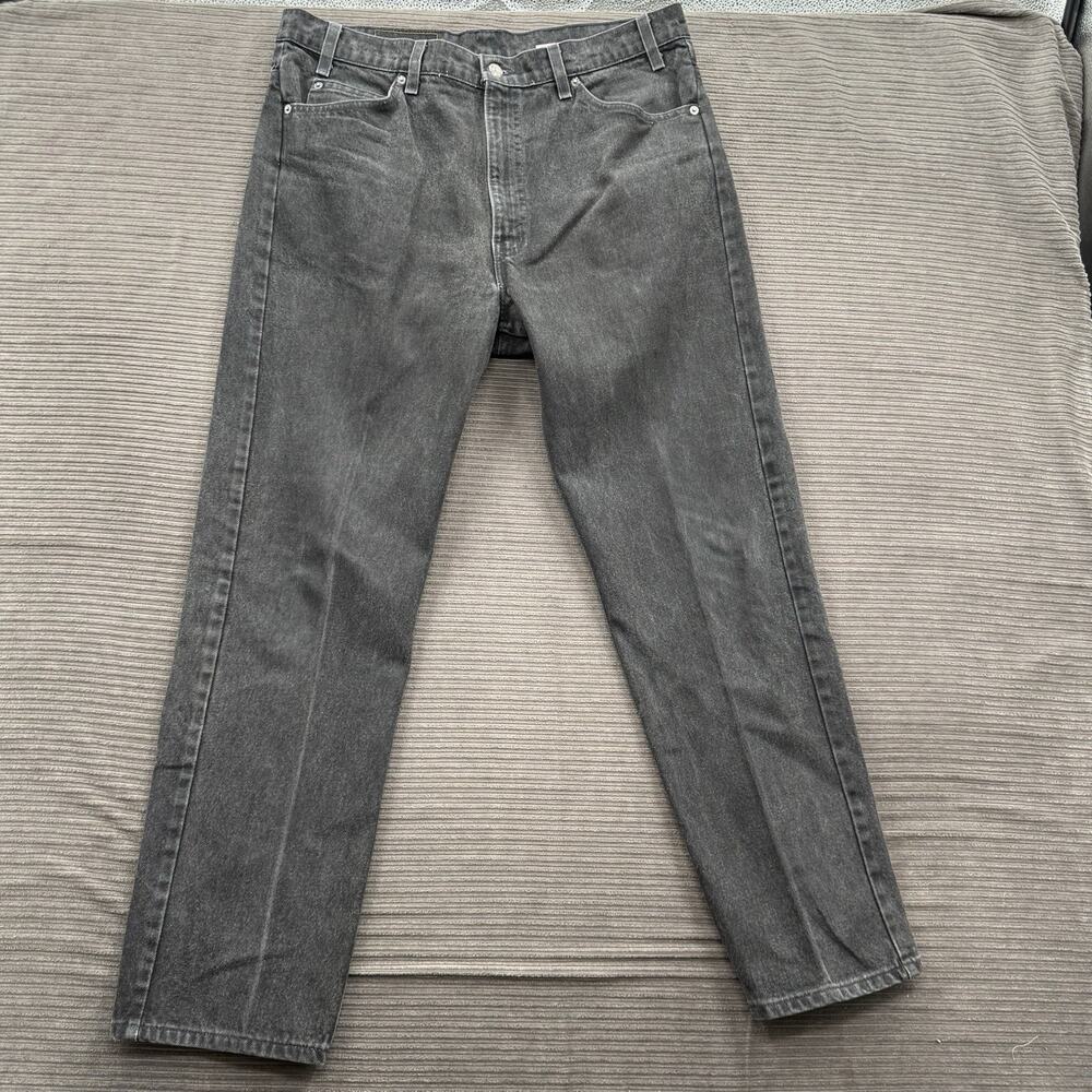 Vintage Levi's 505 Jeans Men 38/30 (Measured 36/30) Black Cotton Straight Leg.‎